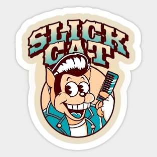 Cuphead Slick Cat Vintage Cartoons Sticker